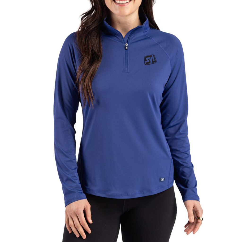 Cutter & Buck Prospect Recycled Featherlight Stretch Women’s Quarter Zip - LCK00225_TBL_PRO_HG