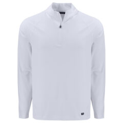 Cutter & Buck Prospect Recycled Featherlight Stretch Men’s Quarter Zip - MCK01364_WH_MANN_HG