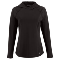 Cutter & Buck Prospect Recycled Featherlight Stretch Women’s Hooded Pullover - LCK00224_BL_MANN_HG