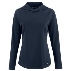 Cutter & Buck Prospect Recycled Featherlight Stretch Women’s Hooded Pullover - LCK00224_NVBU_MANN_HG