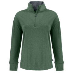 Cutter & Buck Forge Recycled Four-Way Stretch Women’s Quarter Zip Pullover - LCK00227_DHH_MANN_HG
