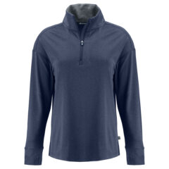 Cutter & Buck Forge Recycled Four-Way Stretch Women’s Quarter Zip Pullover - LCK00227_DNVH_MANN_HG