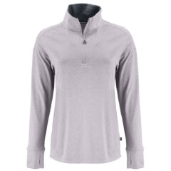 Cutter & Buck Forge Recycled Four-Way Stretch Women’s Quarter Zip Pullover - LCK00227_POH_MANN_HG