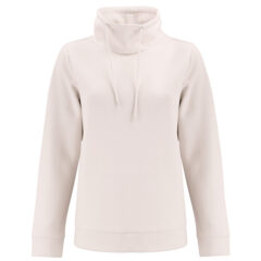 Clique Haven Recycled Women’s High Collar Pullover Sweatshirt - LQK00090_FOG_MANN_HG