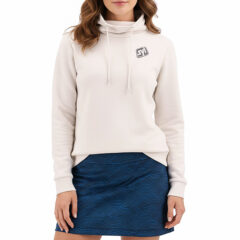 Clique Haven Recycled Women’s High Collar Pullover Sweatshirt - LQK00090_FOG_PRO_HG