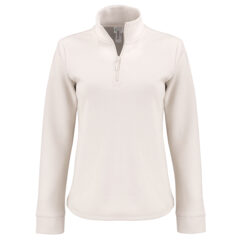 Clique Haven Recycled Women’s Quarter Zip Sweatshirt - LQK00092_FOG_MANN_HG