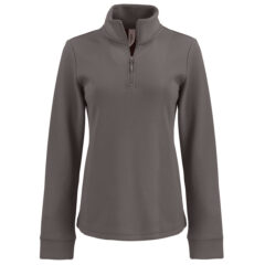 Clique Haven Recycled Women’s Quarter Zip Sweatshirt - LQK00092_PSL_MANN_HG