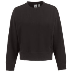Clique Drive Recycled Women’s Crewneck Sweatshirt - LQK00095_BL_MANN_HG