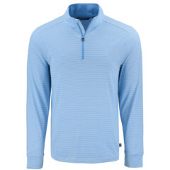 Cutter & Buck Forge Recycled Double Stripe Four-Way Stretch Men’s Quarter Zip Pullover - MCK01383_ALSWH_MANN_HG