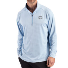 Cutter & Buck Forge Recycled Double Stripe Four-Way Stretch Men's Quarter Zip Pullover