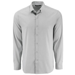 Cutter & Buck Skyline End on End Recycled Long Sleeve Men’s Dress Shirt - MCW00240_BL_MANN_HG