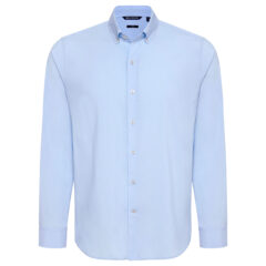 Cutter & Buck Skyline End on End Recycled Long Sleeve Men’s Dress Shirt - MCW00240_TBL_MANN_HG
