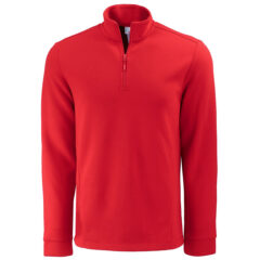 Clique Haven Recycled Men’s Quarter Zip Sweatshirt - MQK00119_RD_MANN_HG